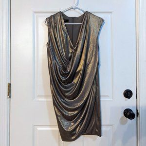 Gold cocktail dress